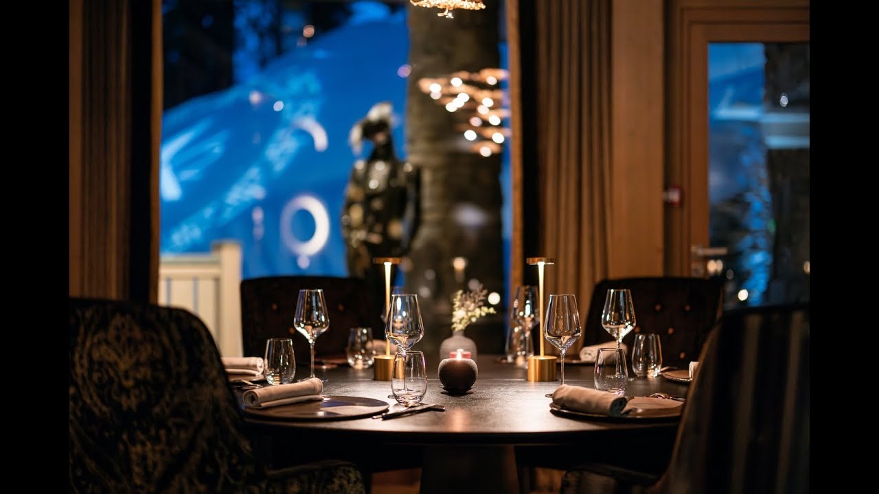 Forest pavilion dinner for hotel guests